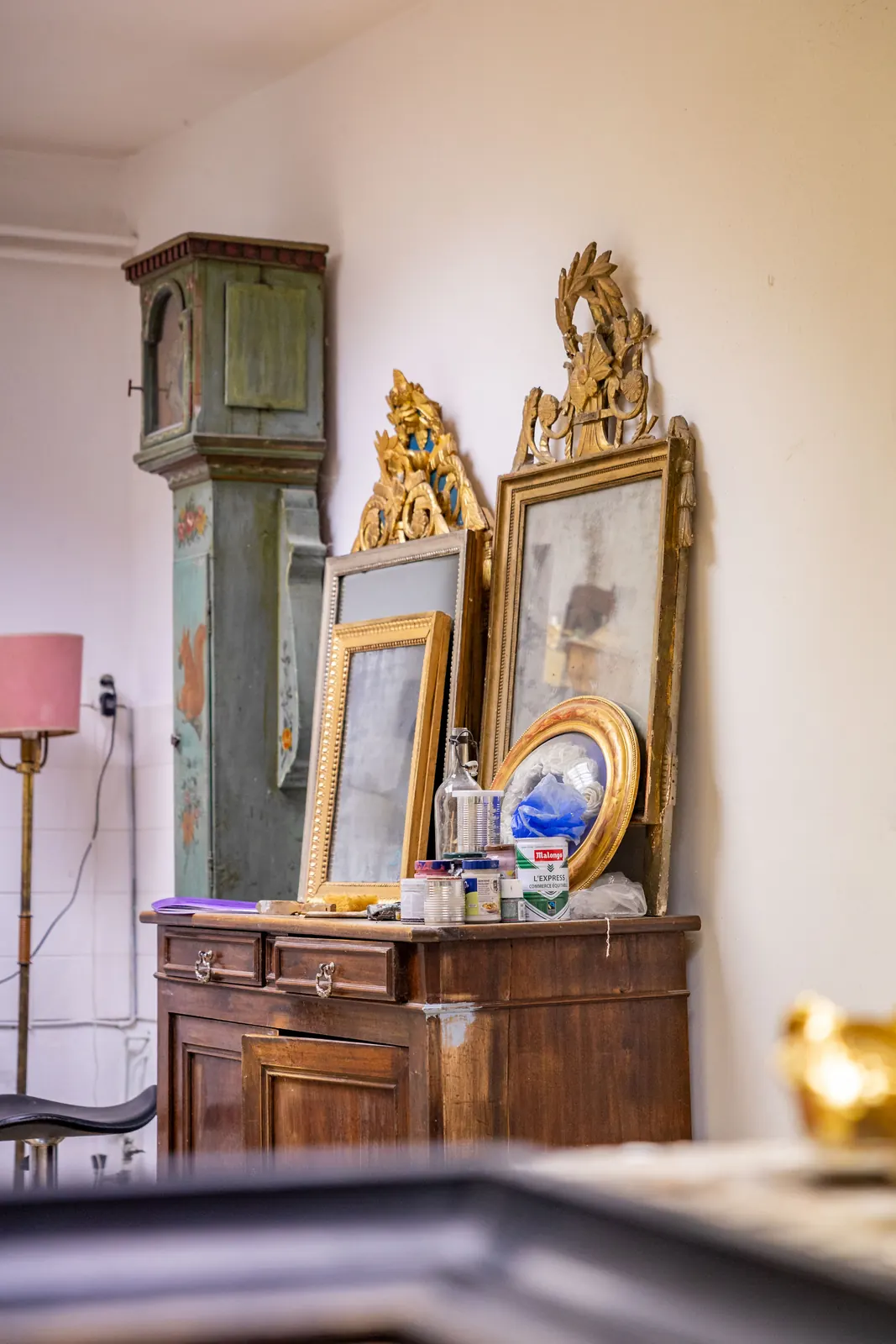 Restauration de polychromie — bois doré